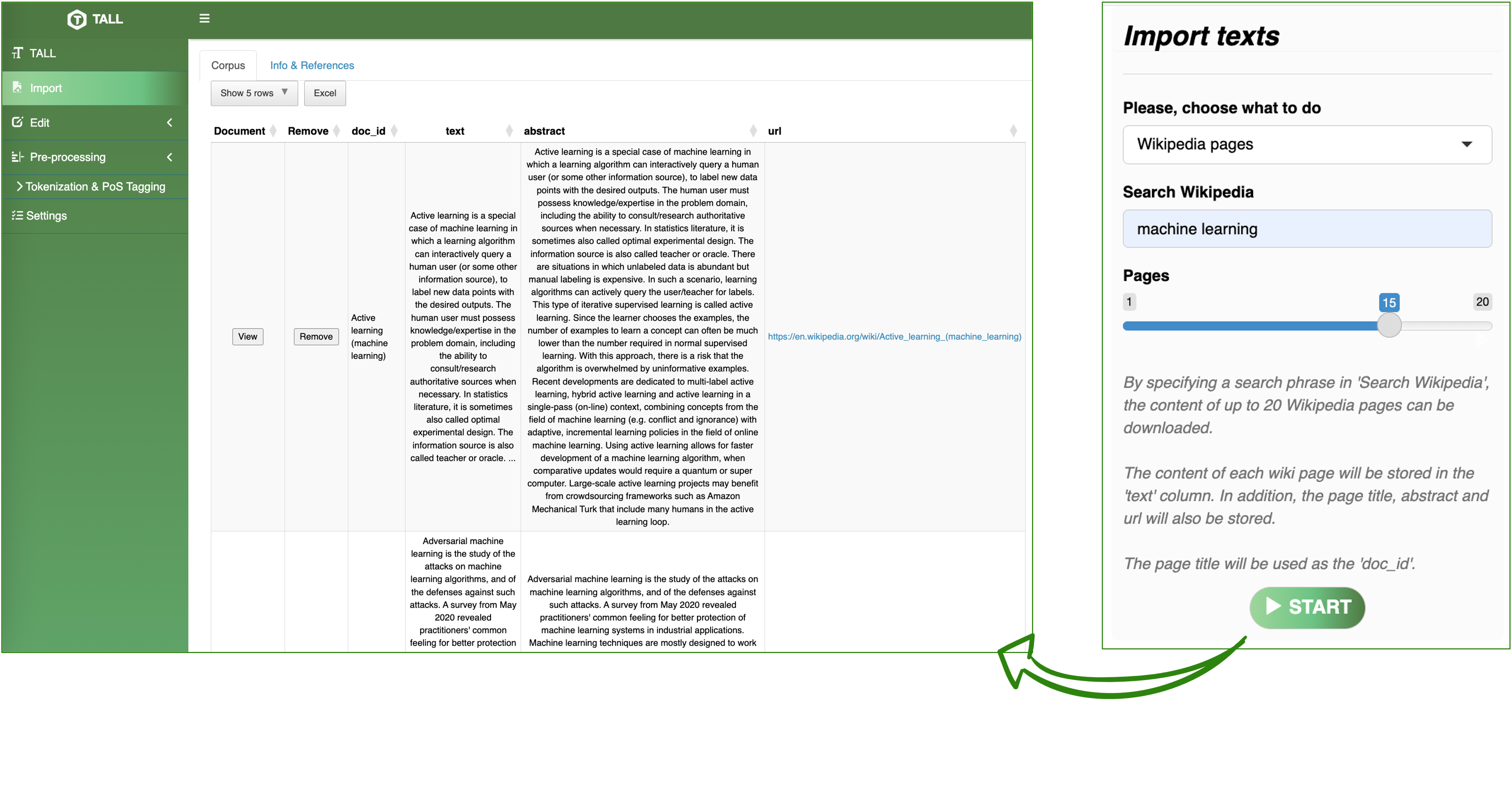 wiki import